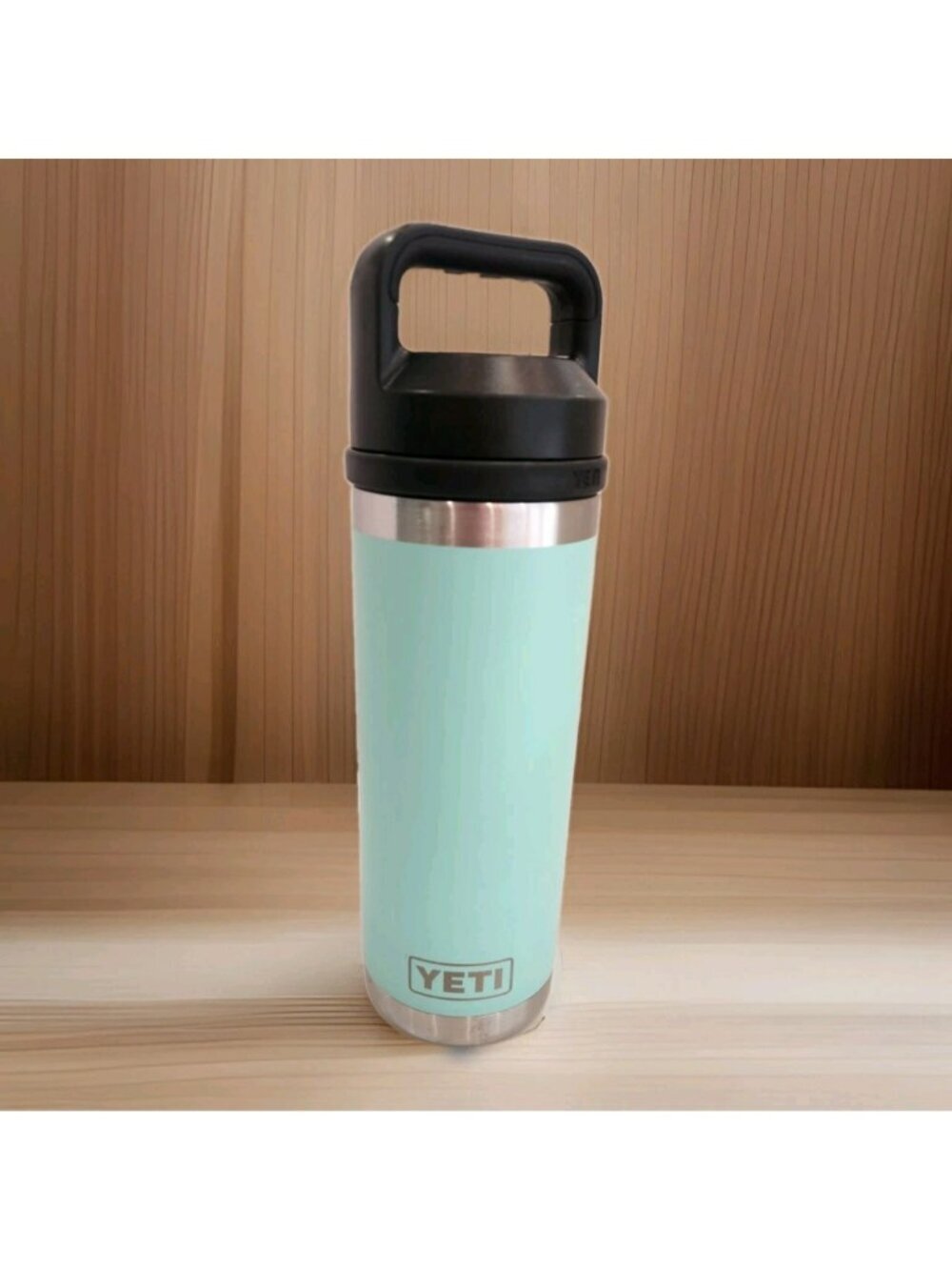 YETI Rambler 18oz Bottle Chug Cap Seafoam Green Insulated Stainless Steel